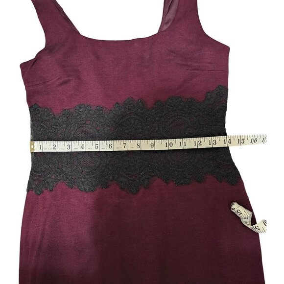 Bailey 44 Dracula's Lover Black Lace Overlay Sleeveless Cocktail Dress Size Med - Picture 11 of 12